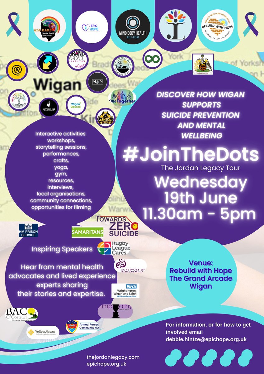 More orgs getting involved! Showcasing a #suicidesaferwigan
