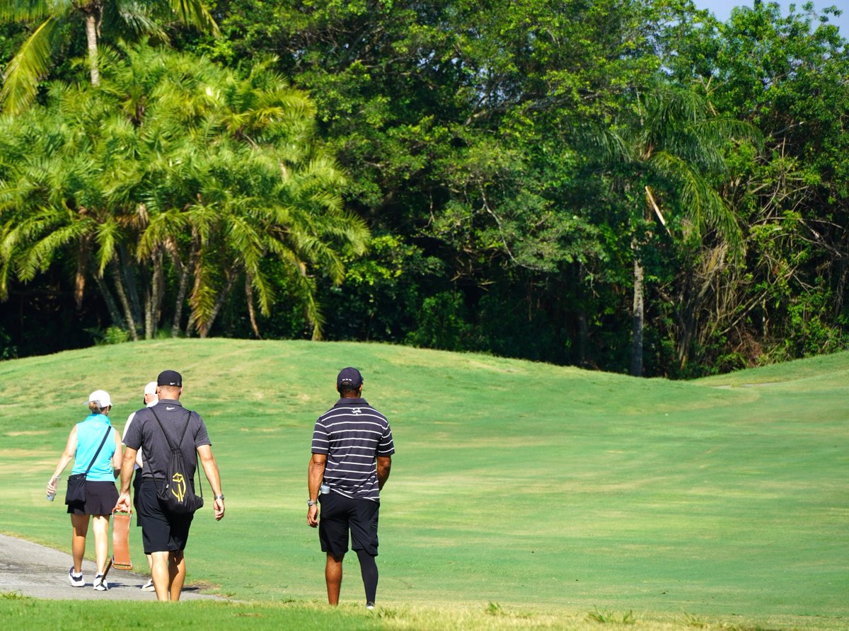 The next generation.

In 2008, Trevor Immelman held off Tiger Woods at @TheMasters. 16 years later, their sons are paired together at the #UNIQLOAdamScottJr.