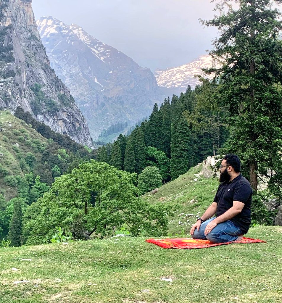 Namaaz 🤲 close to nature ❤️ @ 12K ft. #Sukoon