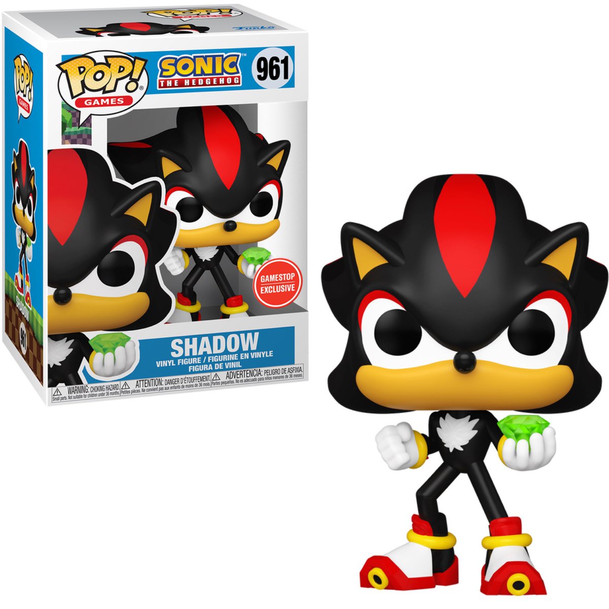 First look! GameStop exclusive Shadow with Chaos Emerald Funko POP! Thanks @funkoinfo_ ~ #Sonic #Shadow #FPN #FunkoPOPNews #Funko #POP #POPVinyl #FunkoPOP #FunkoSoda