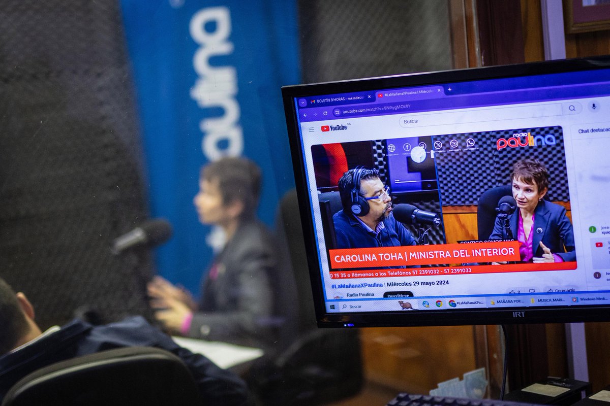 🔵IQUIQUE | Ministra @Carolina_Toha conversa con @radiopaulina sobre operativo policial en la región de Tarapacá. ➡️radiopaulina.cl