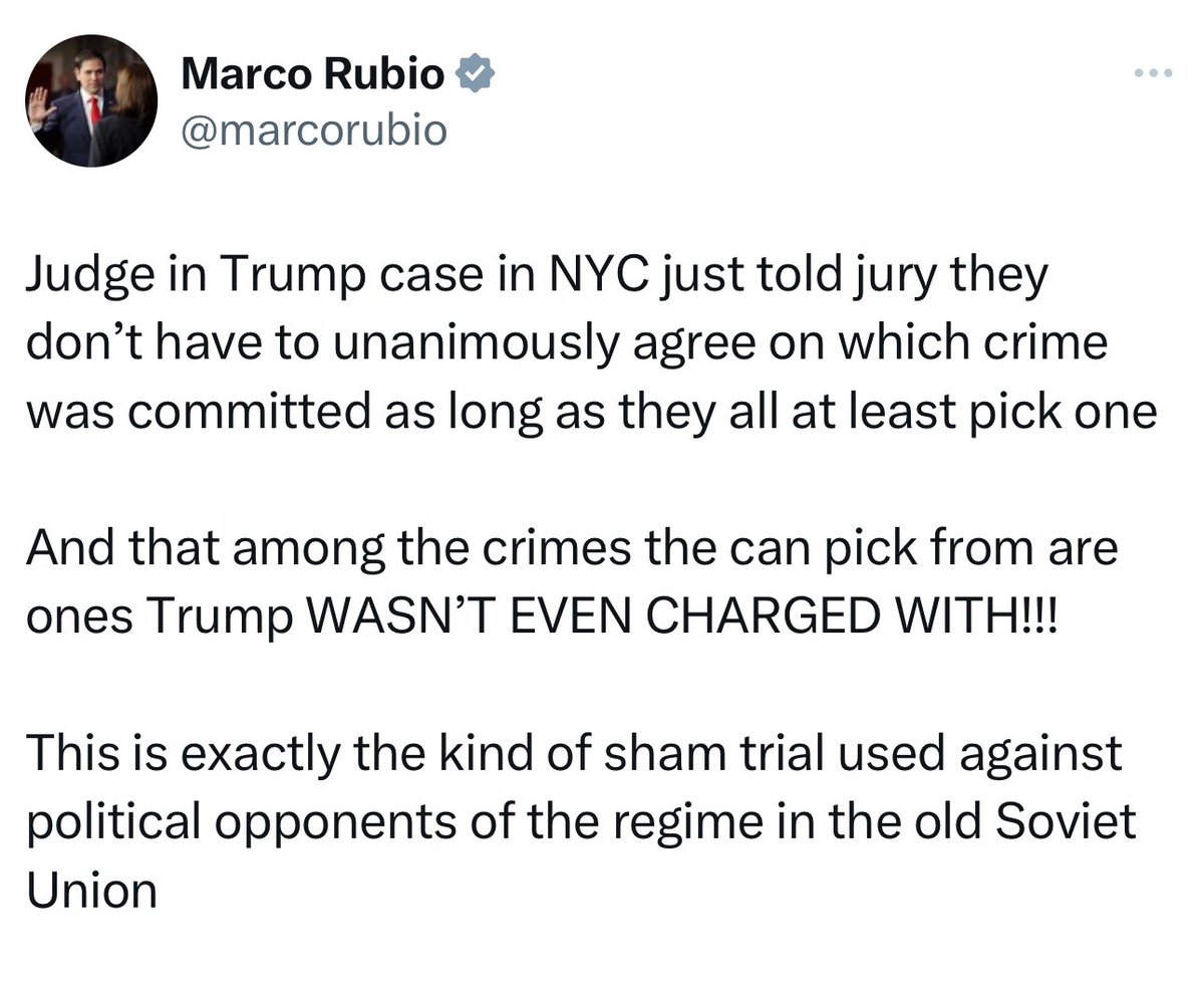 So true Senator @marcorubio!