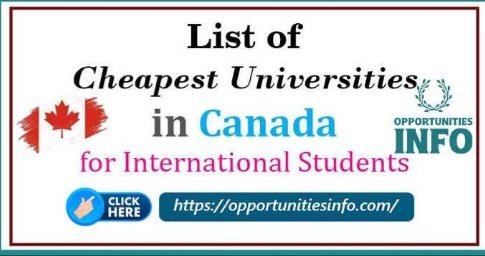List of Cheapest Universities to Study in Canada 2024-25 | Easy Scholarships in Canada

Apply Now: opportunitiesinfo.com/cheapest-unive…

#opportunitiesinfo #scholarships #scholarships2024 #canada #studyineurope #fullyfundedscholaships #scholarships #scholarship #scholarshipwithoutielts #phd