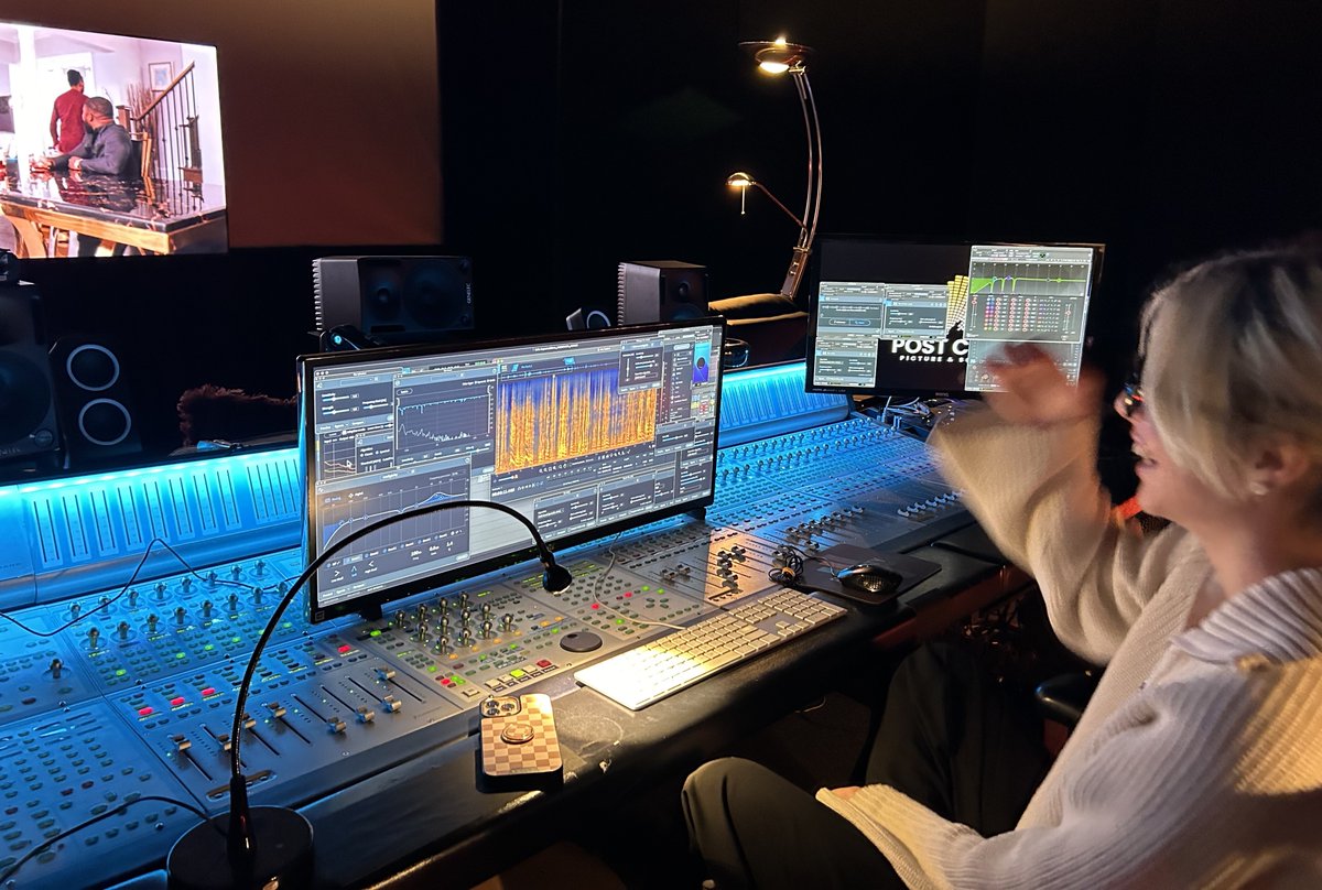 Who needs coffee when you have a sound board to keep you wired? Meet Diana, our assistant sound engineer! Diana Bahirian is a Ukrainian filmmaker &amp; sound designer with a passion for creating captivating and innovative audio-visual experiences. 

#sound #postproduction #studio