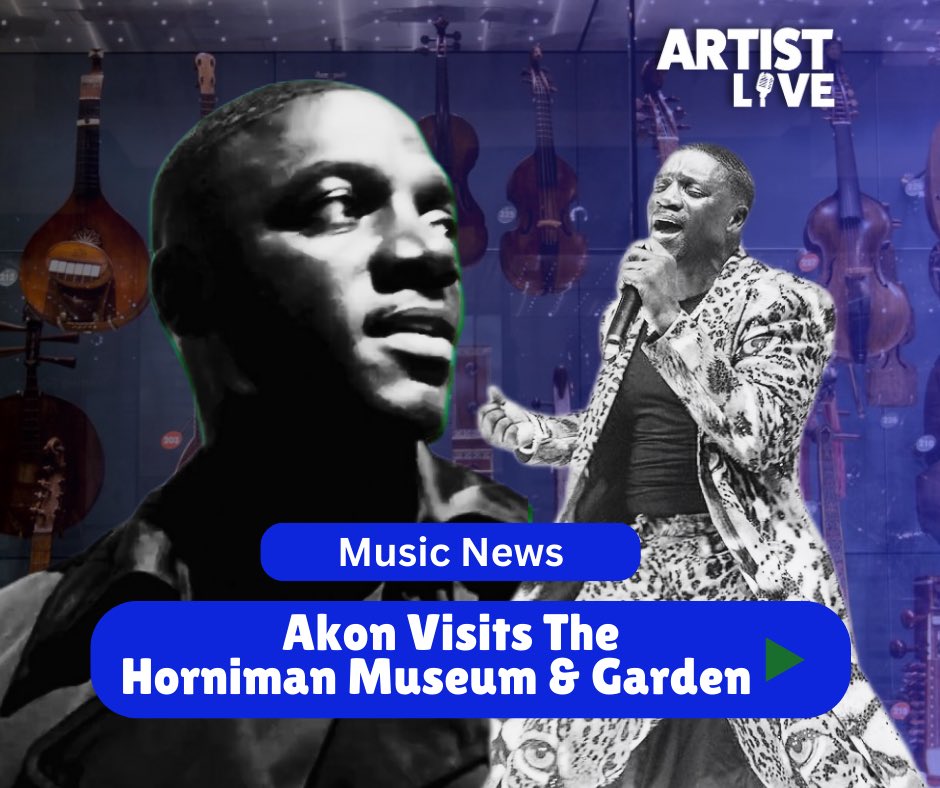 ArtistLiveUK's tweet photo. Exploring the rich rhythms of Africa with @Akon at the Horniman Museum &amp; Garden during his SuperFans Tour in London! 🎶🌍 Discover the magic of special African musical instruments on display. #MusicalJourney #AfricanHeritage #AkonInLondon #ArtistLiveUK #ArtistLiveAfrica https://t.co/dnDhFxychR