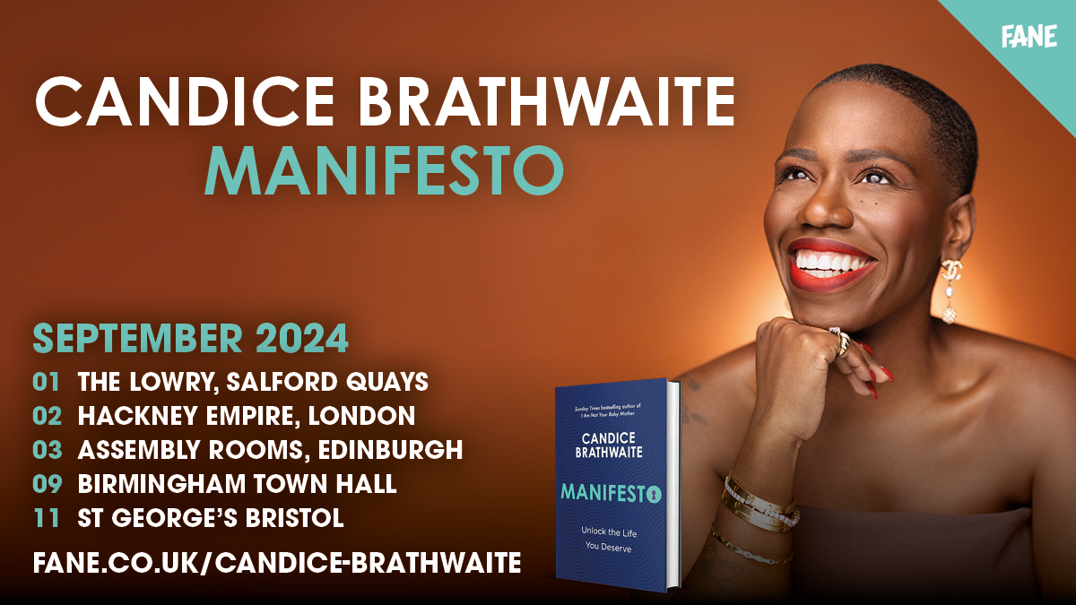 🔑 NEW | Unlock the life you deserve with #Manifesto.

Join us for an inspiring evening with critically-acclaimed bestselling author, journalist &amp; TV presenter Candice Brathwaite, as she shares her revolutionary &amp; inclusive approach to manifesting.

🎟️ fane.co.uk/candice-brathw…