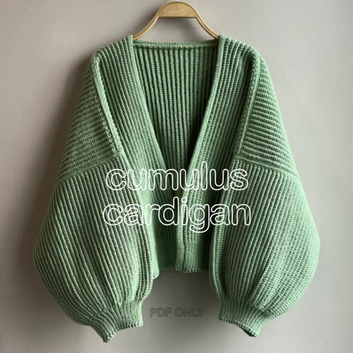Cumulus Cardigan Crochet Pattern by ShopTrwlmade - Includes instructions for oversized fit sizes XS/S, M/L, XL/2XL, and how to make custom sizing! 😍 (paid pattern) crochetenvy.com/cumulus-cardig… #crochet #crochetpatterns #crochetcardigan