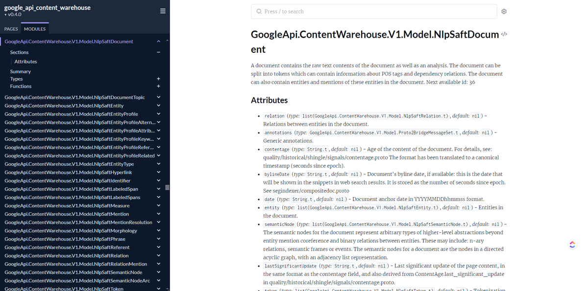 iPullRank's tweet image. Oh, and I made a quick Chrome extension that extends the sidebar of HexDocs so you can actually read the module names.
Let me know if y'all want that.