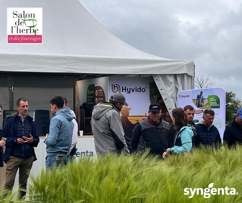 [#Salondel'herbeetdesfourrages2024 📢]

C'est une belle première journée qui s'achève sur le Salon de l'herbe et des fourrages !
🤝 Merci pour vos visites et les échanges avec nos experts en orges hybrides Hyvido®.
🌾 À demain pour la 2ème journée sur notre📍stand N°73.