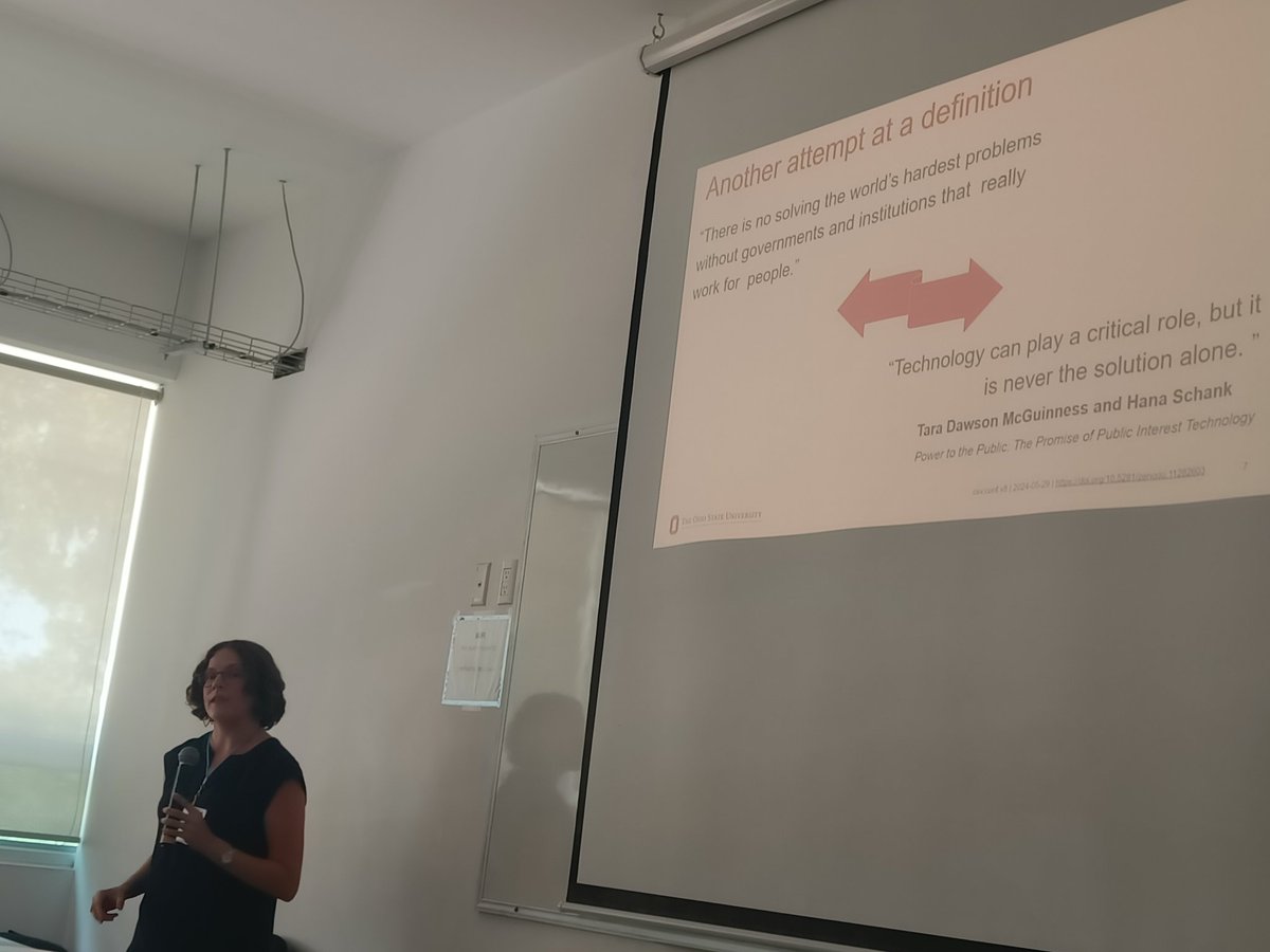 Sape_BY's tweet image. Technology can play a critical role, but it&apos;s never the solution alone. 👏Let that sink in.
Kelsey Badger giving us an introduction to public interest #tech, here at #csvconf. 
#commallama