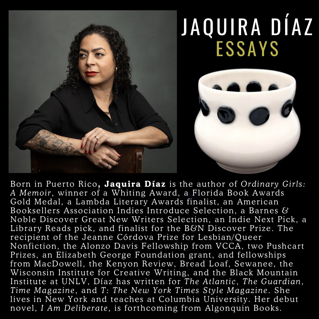 ALitReview's tweet photo. Announcing our 2025 Contest Judges: in Short Fiction, @kimrgarza ; in Poetry, @CarolinaEbeid ; and in Essays, Jaquira Díaz. Prepare your work for these stellar readers' consideration. Contests open Saturday! https://t.co/mkMpKBKibx