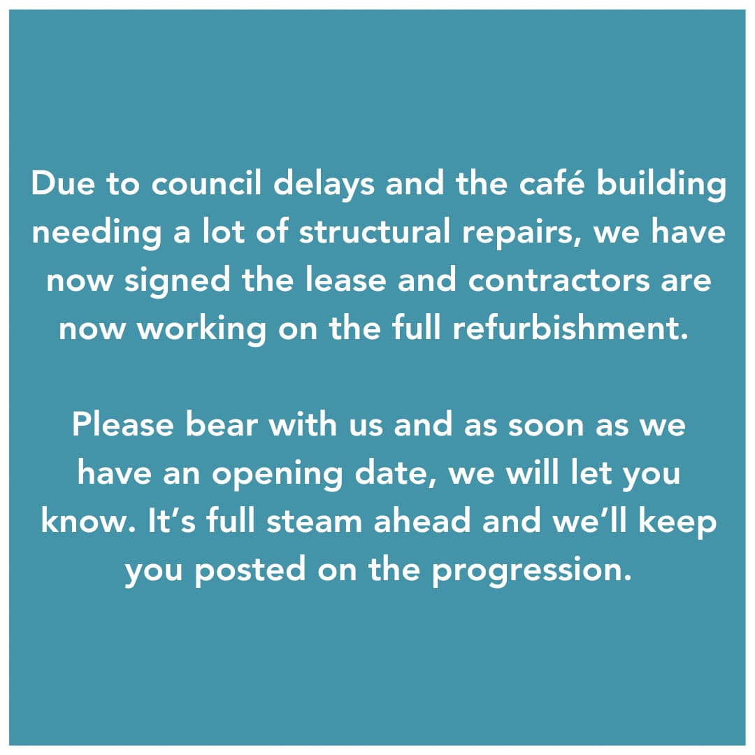 Cookskitchen23's tweet photo. Due to council delays and the café building needing a lot of structural repairs, we have now signed the lease and contractors are working on the full refurbishment. 

Please bear with us and as soon as we have an opening date, we will let you know. 

More updates to follow https://t.co/JrXvMWC6Ji