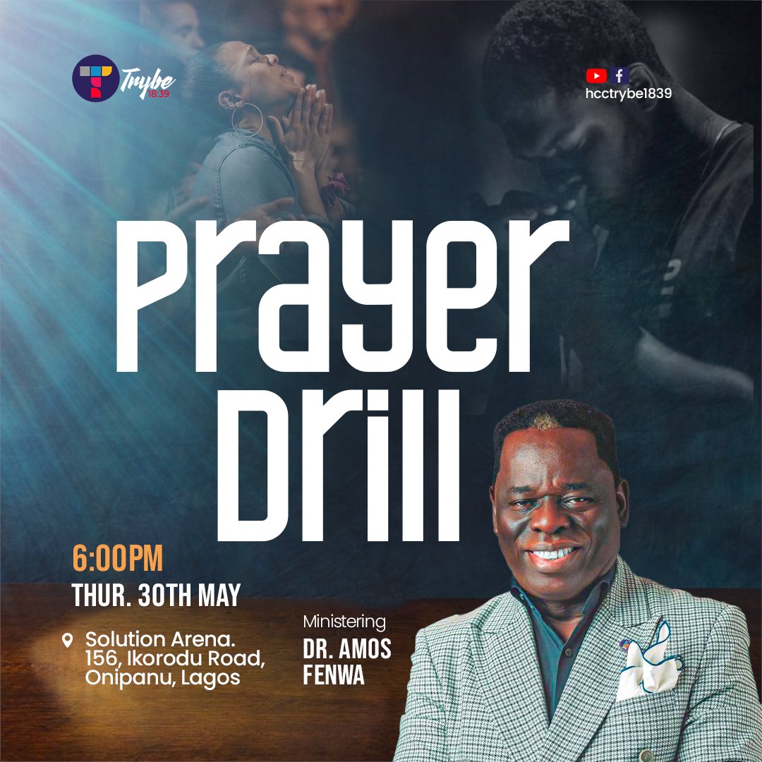 hcchq's tweet photo. Tomorrow is special!
We have the privilege of praying with, as well as being prayed for by our father in the Lord Dr Amos Fenwa.
Come settle destiny matters at once.
See you soon!
#amosfenwa #Hccglobal #solutionarena https://t.co/E77WeWNNAi