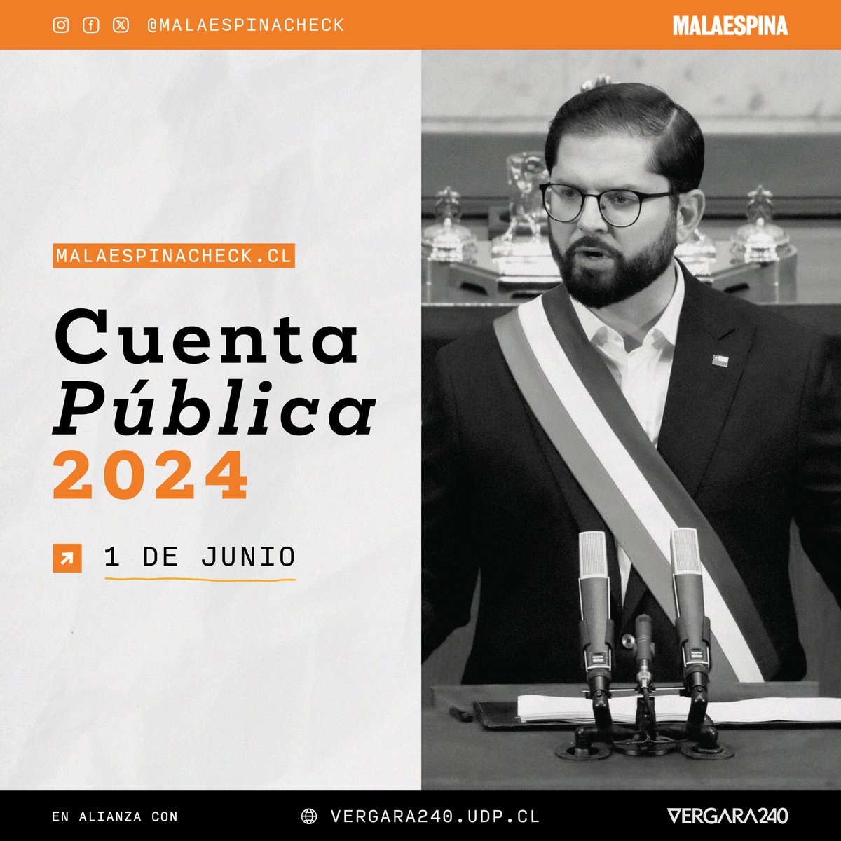 malaespinacheck's tweet photo. 🔴 El sábado realizaremos la verificación de la #CuentaPública2024 en alianza con @vergara240 

👉 Contaremos también con el apoyo #Chequeabot herramienta desarrollada por @Chequeado líder de la red #LatamChequea

Los artículos estarán disponibles aquí:
https://t.co/nknujpfGSb https://t.co/v97fCQXcDA