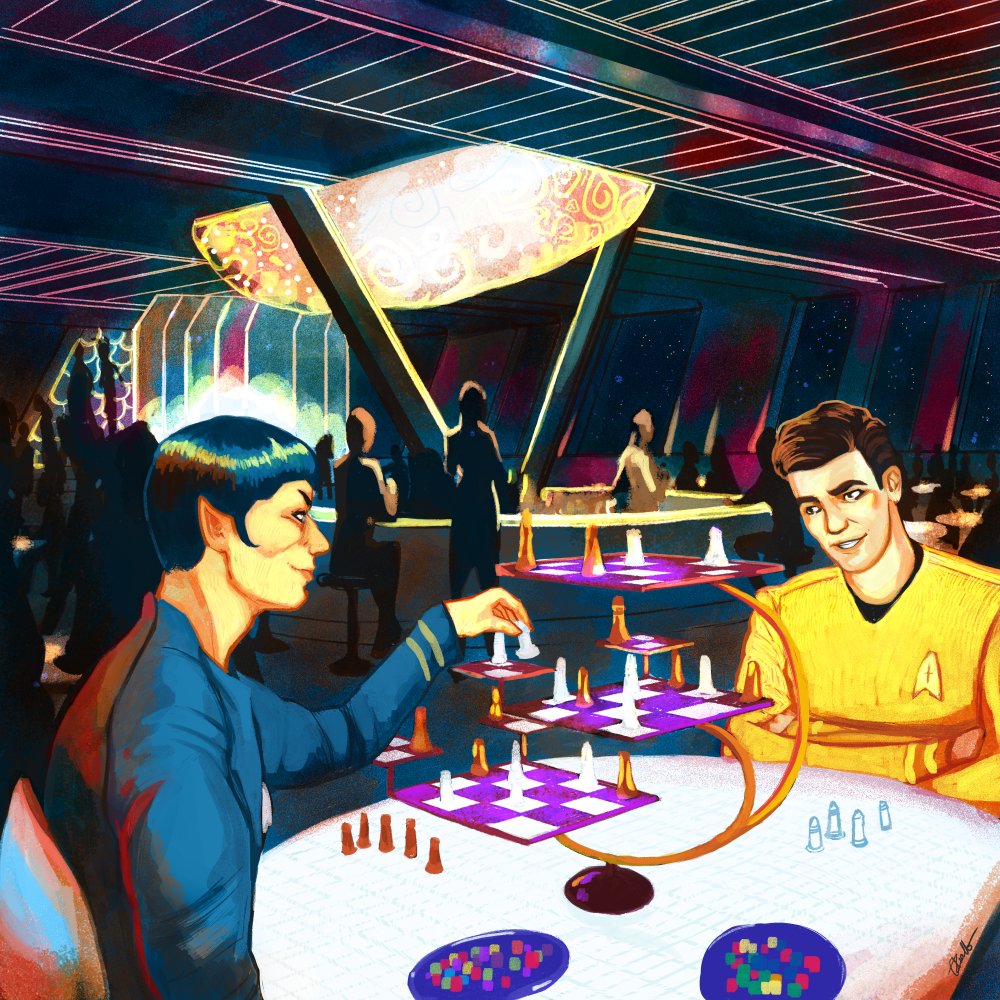 bardicious's tweet photo. Chess Game at the Port Galley

Read more about my art and process on my Patreon! https://t.co/lePnn30WNi

#startrek #strangenewworlds #sketch #spirk #illustration #digitalart #arttimelapse #artprocess https://t.co/NWHAeVNg14