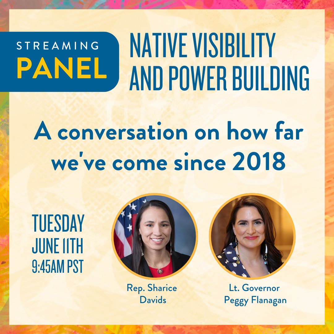 Join us for a powerful conversation featuring @RepDavids and @LtGovFlanagan to discuss the progress that has been made in Indian Country. Join us for the Native Visibility and Power Convening. Register for the live stream: nvpconveninglivestream.rsvpify.com