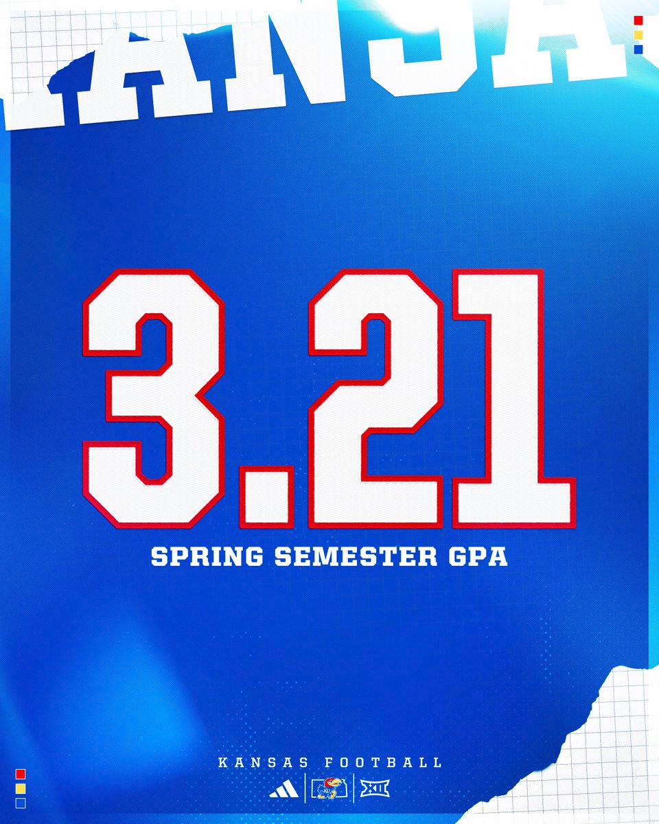 Proud of another strong semester in the classroom 📈 Second-highest GPA term in program history! #RockChalk