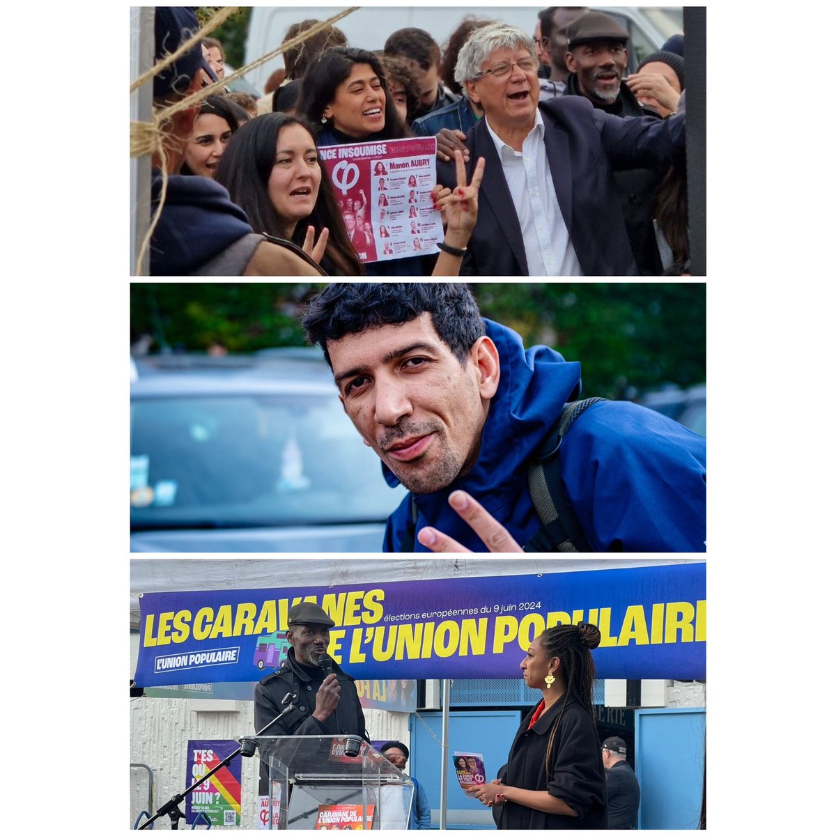 « Je ne vote jamais aux Européennes mais cette fois, je vais voter pour vous ! », entendu hier lors de notre caravane populaire à Saint-Ouen ! 🔥 Après un porte-à-porte géant dans le quartier du Vieux Saint-Ouen, nous étions 350 pour échanger sur notre programme avec les
