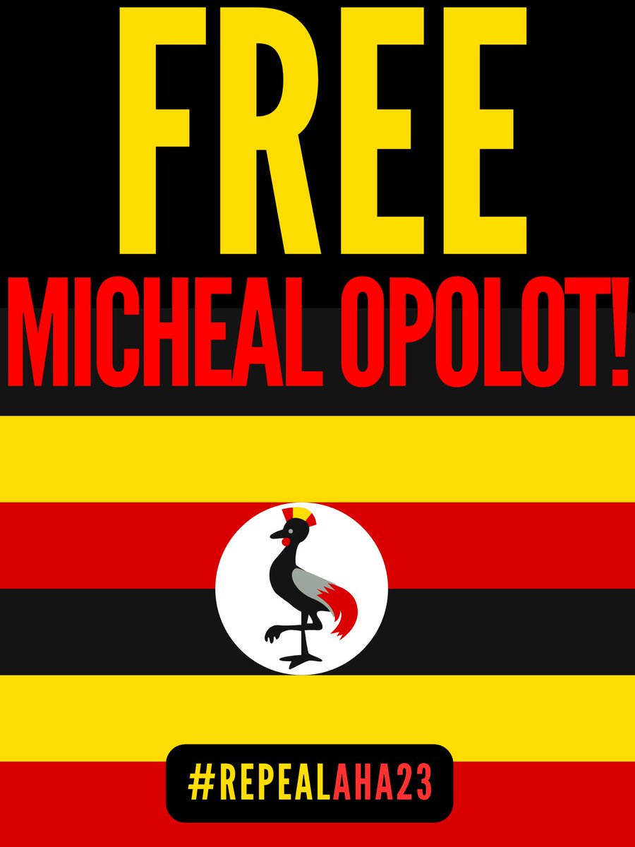 #michealopolot, 21, has been locked behind bars for over 288 days ⏰ because of #uganda’s 🇺🇬brutal homophobia & discrimination.

dpp [@odppuganda], lady justice jane frances abodo, drop micheal’s charges, the world is watching!
@healthgap @cfe_uganda @adoniaayebare @robiekakonge_