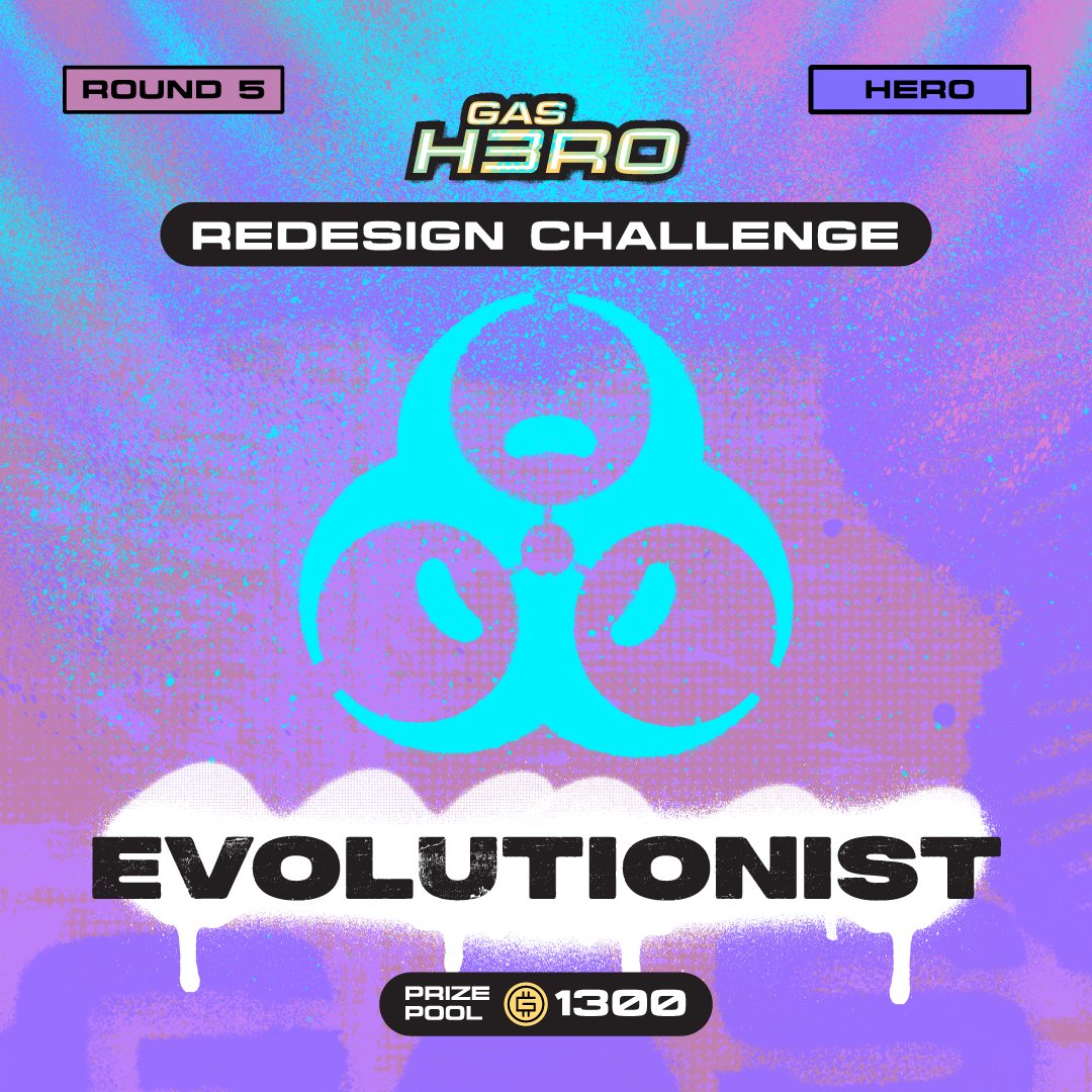 ⚡️ My Gas, My Hero ⚡️ Welcome to Round 5 of the #GasHero Redesign Challenge! With 13 epic rounds, compete for prizes from our 1,300 GMT prize pool and help shape the Gas Hero universe. To enter: 💜 Like, retweet, and follow us 💭 Comment below with your redesign suggestion 🦸‍♀️