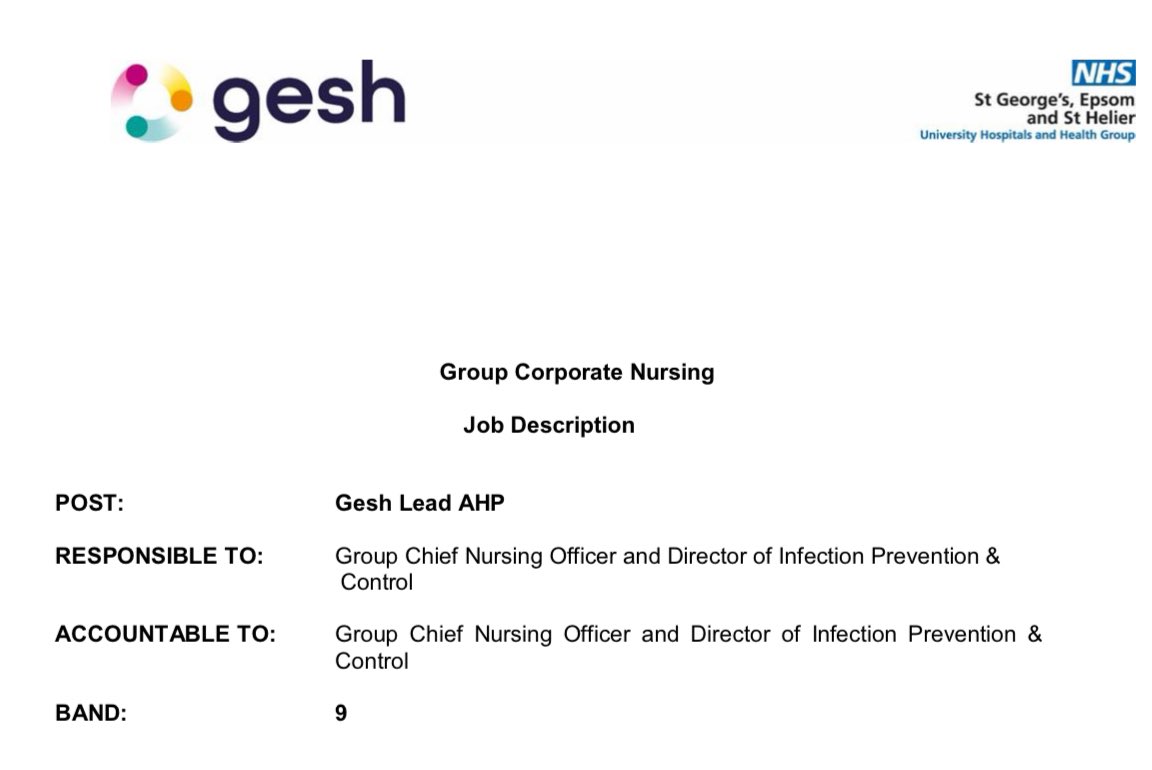 Suzanne Rastrick (@suzannerastrick) on Twitter photo ๐จ#AHP leadership opportunity
๐ Chief #AHP for GESH Group @StGeorgesTrust London
๐ทSalary AfC B9
๐F/T 37.5hrs p.w., permanent
โฐ 4.06.2024
๐๐ stgeorges.nhs.uk/work-with-us/jโฆ (look in the AHP sub menu for the job details)
<a href="/WeAHPs/">WeAHPs ๐</a> ๐จ#AHP leadership opportunity
๐ Chief #AHP for GESH Group @StGeorgesTrust London
๐ทSalary AfC B9
๐F/T 37.5hrs p.w., permanent
โฐ 4.06.2024
๐๐ stgeorges.nhs.uk/work-with-us/jโฆ (look in the AHP sub menu for the job details)
<a href="/WeAHPs/">WeAHPs ๐</a>