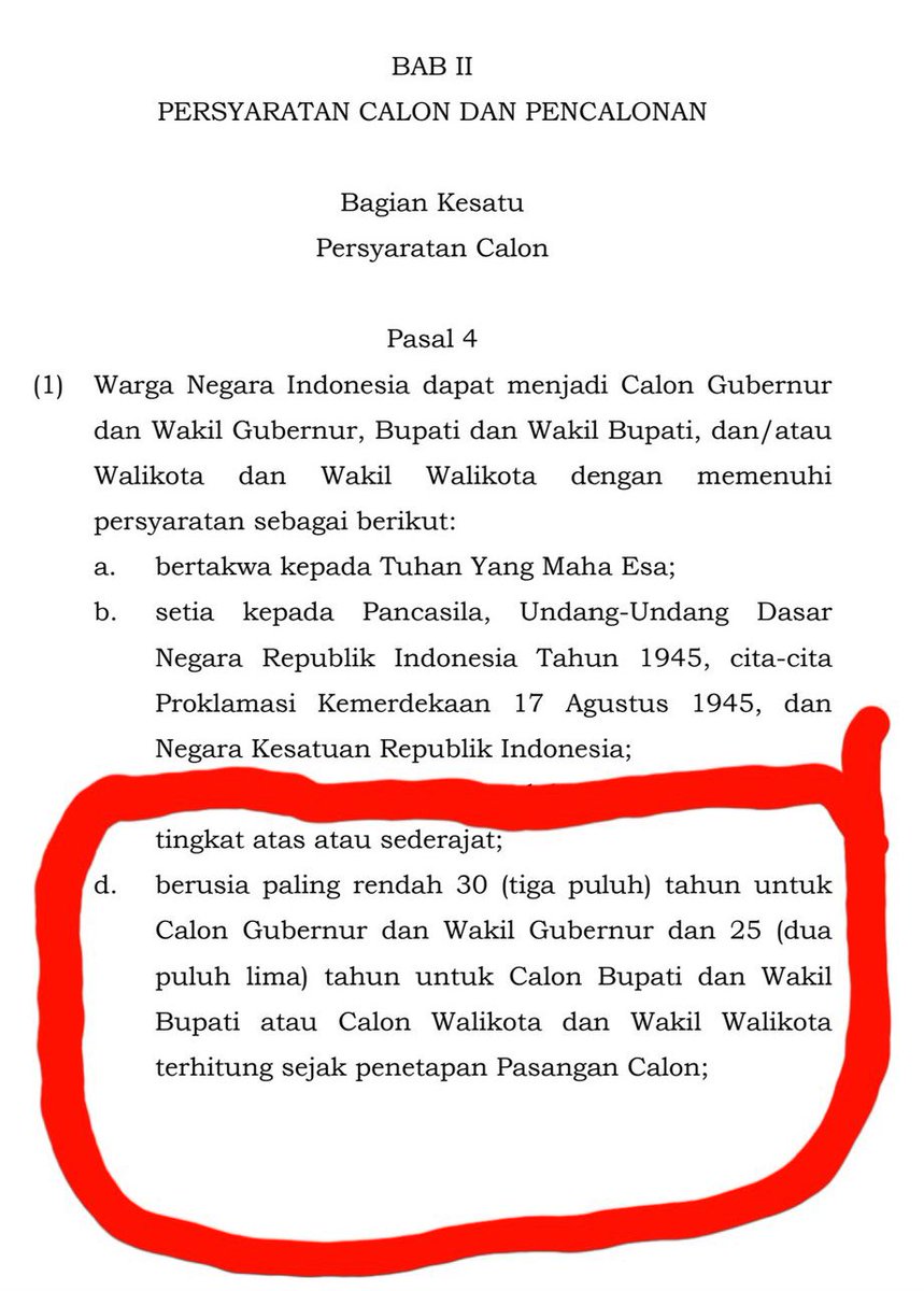 timpenguinnas's tweet image. Btw umur Kaesang masih 29 tahun. Sementara syarat usia Cagub dan Cawagub adalah 30 tahun. 😁

Pilkadanya nanti di bulan November, sementara Kaesang ultah bulan Desember. ☺️