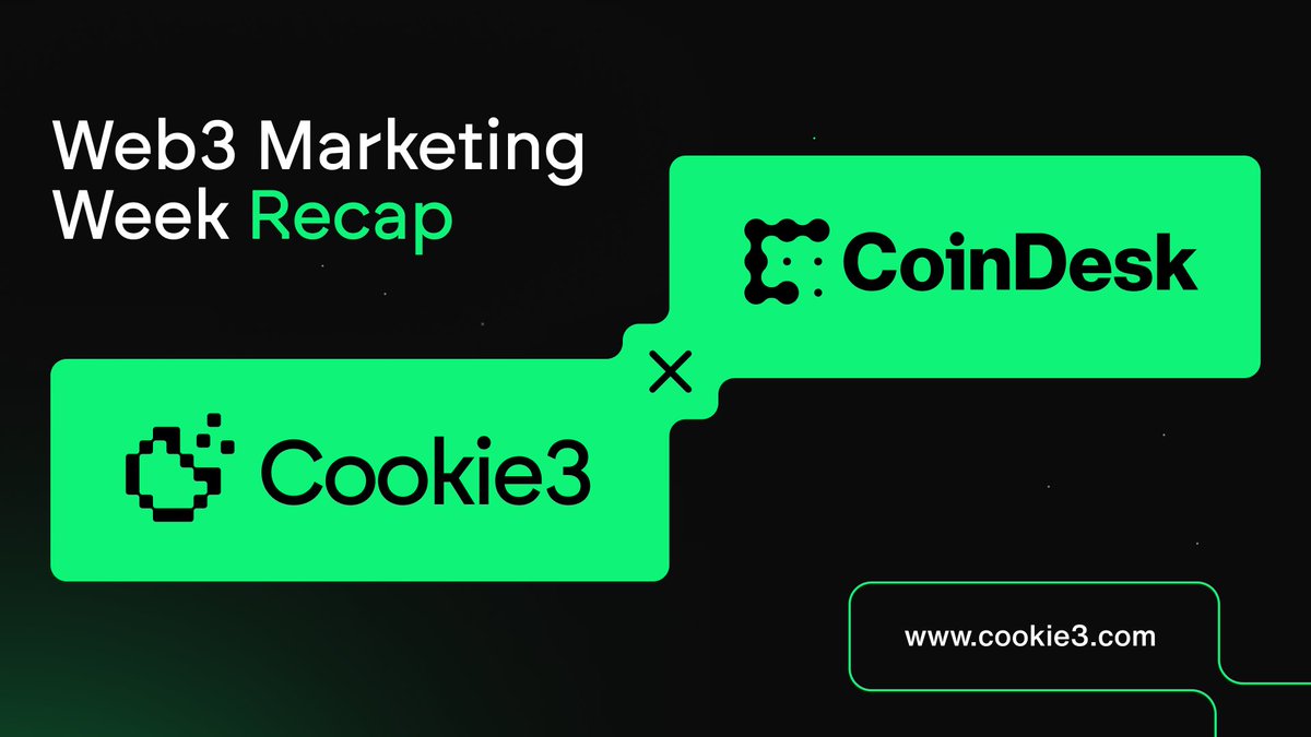 Did you catch #Cookie3 on @CoinDesk last week? 👀

We took part in the #Web3 Marketing Week, and stirred up discussions about the changes in the relationship between brands & consumers, eliminating the middleman. 

Here's a glimpse into some of the interesting insights!🧵