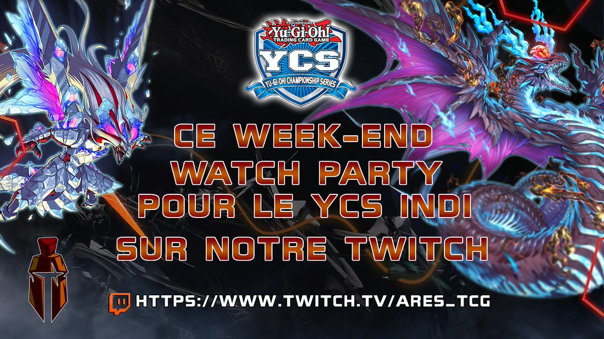 Pour ceux qui voudrait suivre le YCS Indianapolis, on proposera un cast/watchparty français sur la chaîne, cela devrait commencer en fin d'après midi samedi et on essaiera d'aller jusqu'au bout de la nuit. Axel sera présent au cast et pour le reste ce sera selon qui est dispo !