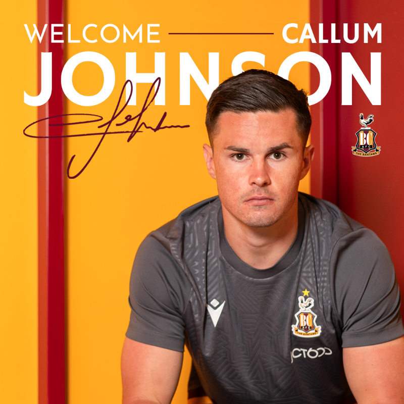 officialbantams's tweet photo. 💪 | Welcome to promotion-winning defender @callumjohnson96 - who arrives on an initial one-year deal! 👇

#BCAFC | #WelcomeCallum