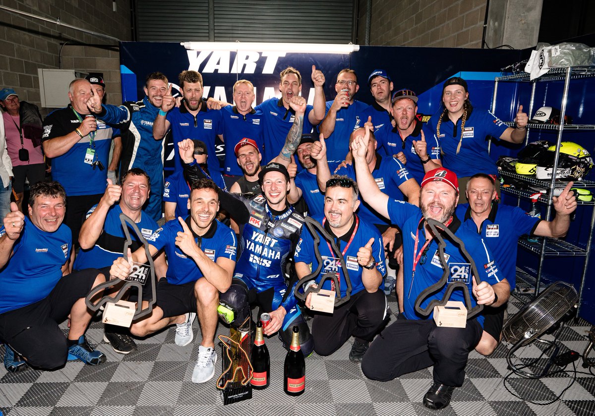 With the #8hSpaMotos next weekend, we couldn't resist looking back on YART's sensational victory at the 24H SPA EWC Motos in 2023 🏆 It was the team's first 24-hour race victory in 14 years, and you can see how much it meant to them 🤗 Do you think they can win again in 2024?