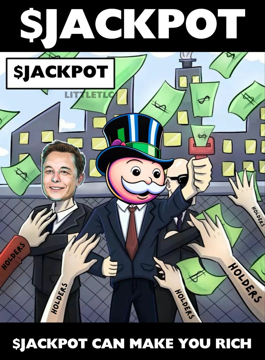 Littletlctlc's tweet photo. No $JACKPOT NO PARTY @JACKPOTCOINX 

$JACKPOT CAN MAKE YOU RICH 
#JACKPOT #ETH #Ethereum https://t.co/B3tAnAhR1w