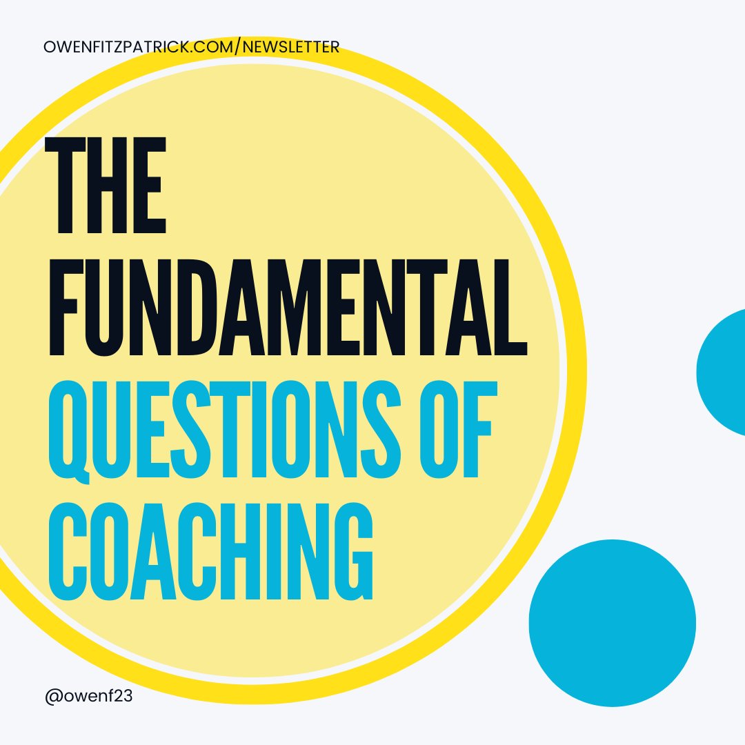 owenfitzp's tweet image. One of the single best ways to transform your life is absolutely free.

It’s the process of #selfcoaching.

In this week’s Inner Propaganda, I walk you through twelve of these questions.

Here are some of the most important ones.

Full article here: rfr.bz/tlieg53