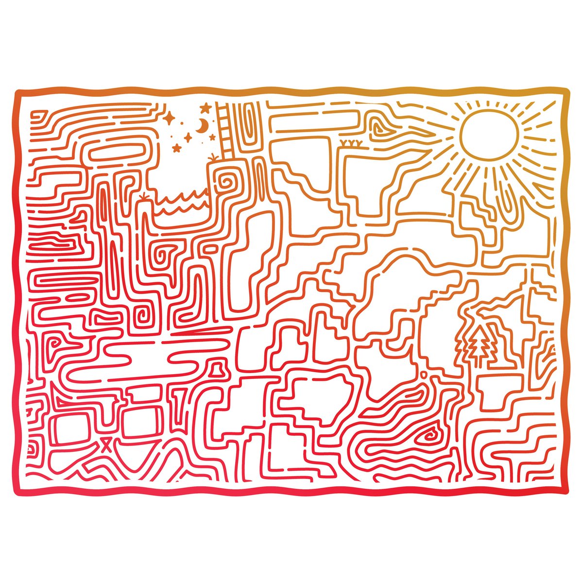 SleepyDesign's tweet image. Cloudy day ⛅

#illustration #graphicdesign #trippy