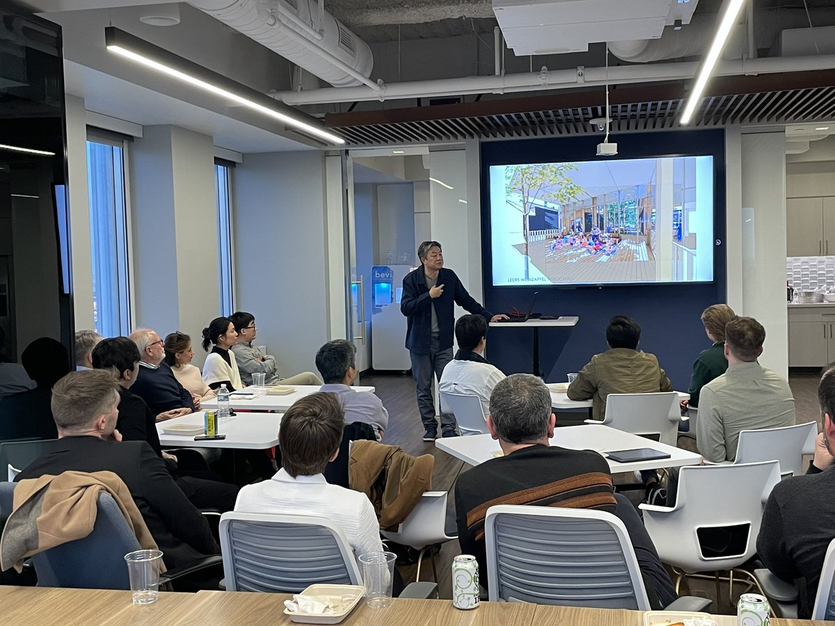LeersWeinzapfel's tweet image. LWA Principal Tom Chung, and designers Maryam M Karimé, Su Theng Poon, and Andy Wen presented last month on Recent Mass Timber Explorations at SGH&apos;s Timber+ Forum.