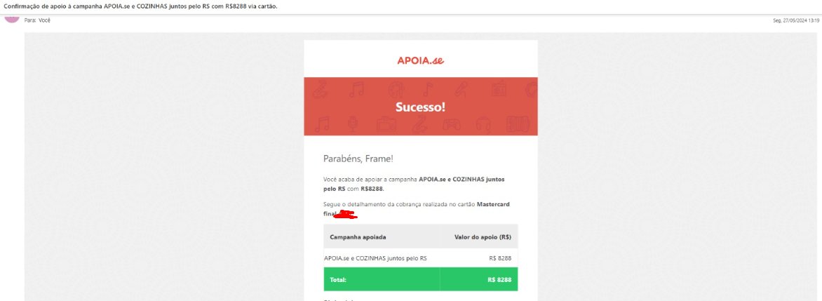 FrameCompanyBR's tweet photo. Prestação de contas, pacotão solidário #2:

Doados ao todo R$ 29.788 separados em:

Vakinha(Maior vakinha do RS) - 8.200
Iniciativa DEV ajuda DEV - 4850
Cantinho dos Anjos (Associação pet) - 8450
Cozinha solidária (Apoia-se) - 8.288

Doação dos 2 pacotão ao todo deu: R$49.500 https://t.co/hq7Kn94SMr