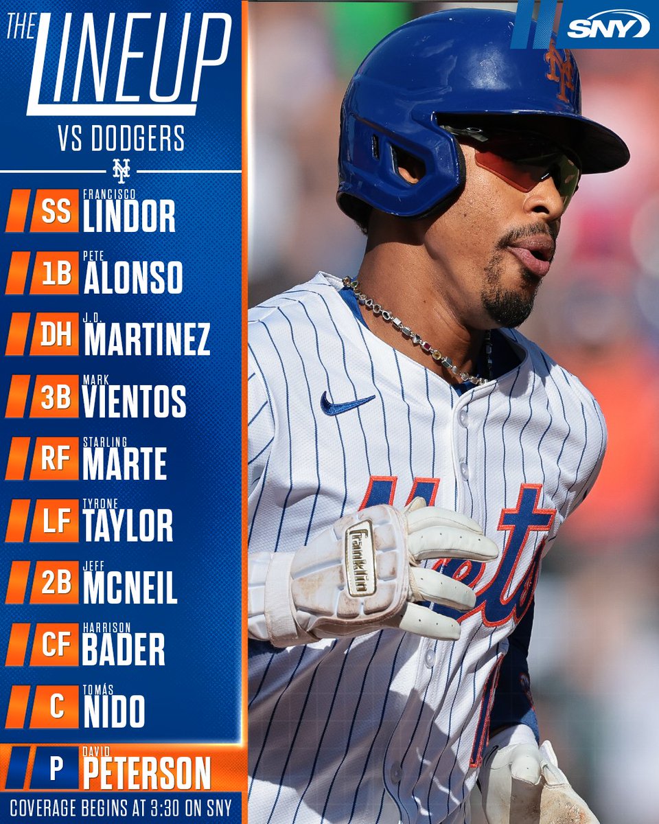 Series finale with the Dodgers from Citi Field ⏰: 4:10 p.m. 📺: SNY 📱: The SNY App presented by @FanaticsBook
