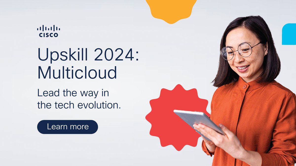 Skyrocket your career in #cloud technologies. 🚀 ☁️ 
Earn a Multicloud Specialist #CiscoCert by the end of the year to join Upskill 2024: Multicloud, a new way to stand out, showcase your expertise, and stay competitive.

👉 Explore exclusive benefits: cs.co/6011ebSmR