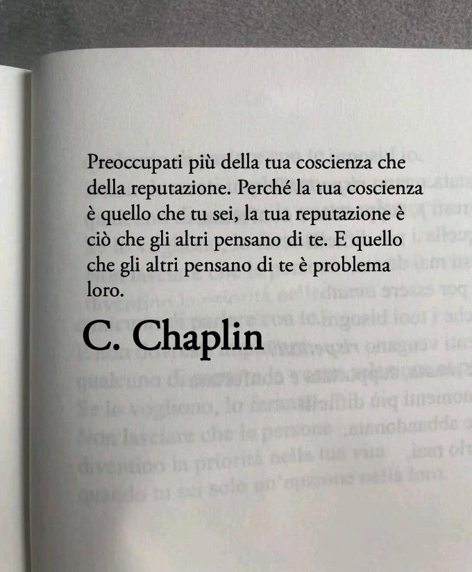 Quello che gli altri pensano di te è problema loro.