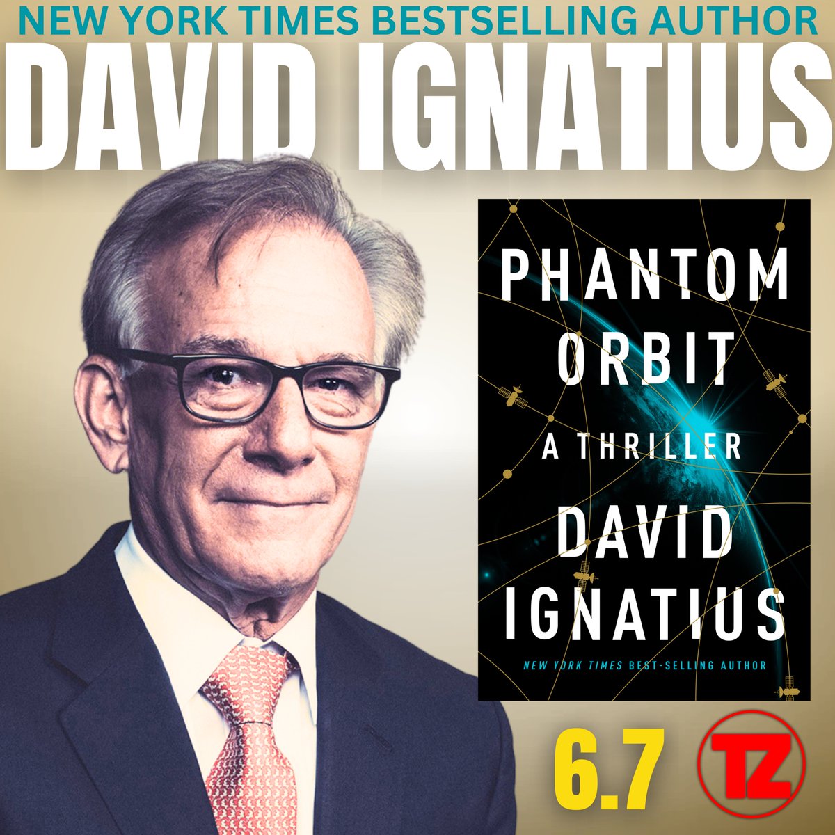 COMING IN JUNE: @IgnatiusPost, columnist for the @washingtonpost & the @nytimes #bestsellingauthor of 12 thrillers. Join us as we chat up his latest: #PhantomOrbit a book that feels like any one of today's top headlines right now. Because it IS!
#Russia #China #satellites #war