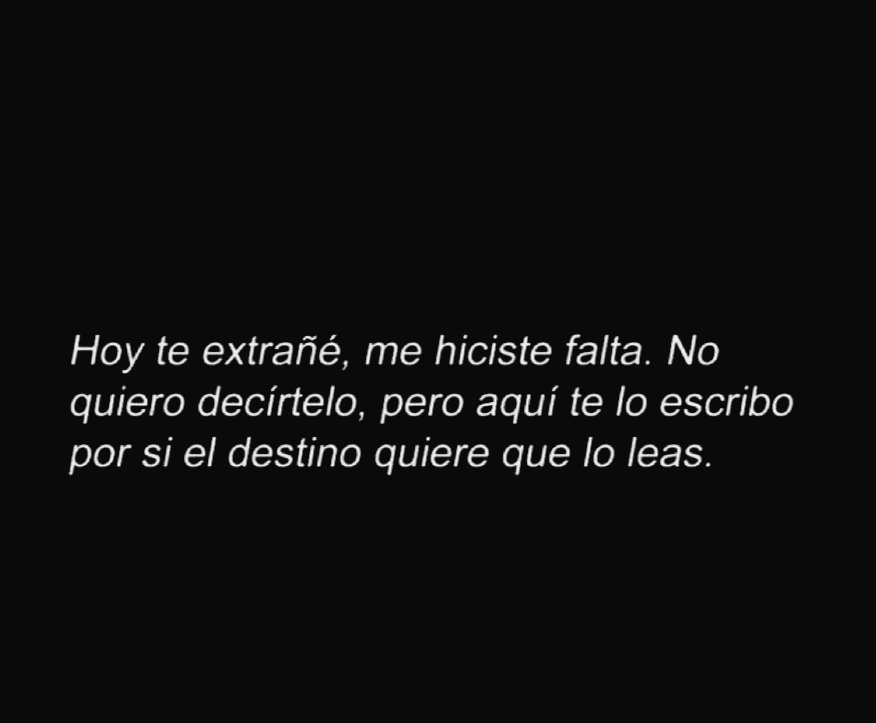 Hoy te extrañé 🖤