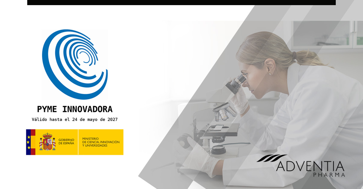 Adventia Pharma ha sido reconocida nuevamente como #PYMEInnovadora por el
<a href="/CienciaGob/">Ministerio de Ciencia, Innovación y Universidades</a>. Este logro refleja nuestro compromiso con la innovación en nutrición clínica. Gracias a nuestro equipo y colaboradores por su apoyo. #Innovación #NutriciónClínica #AdventiaPharm