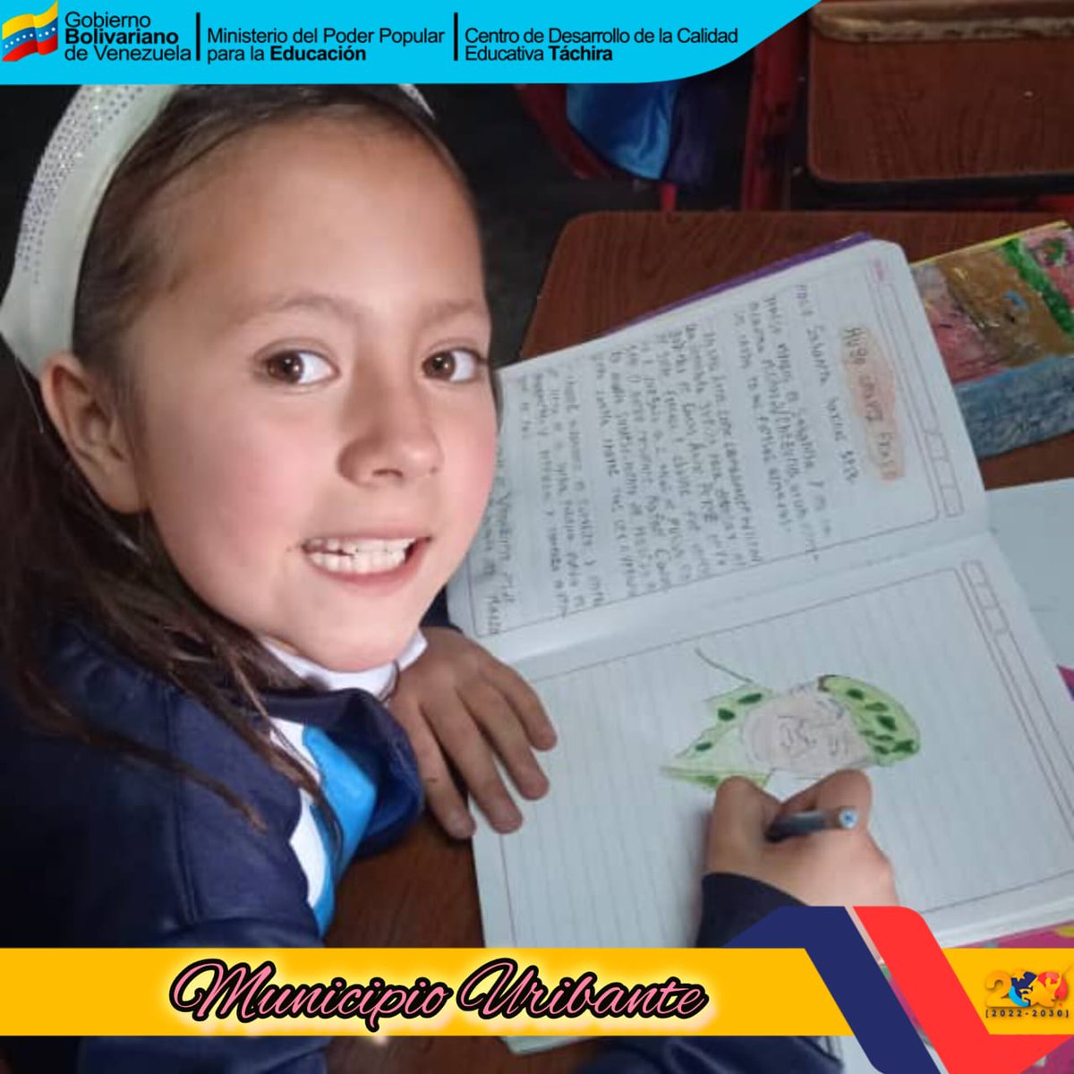 Municipio Uribante #UnidosDeCorazón 
U.E.N. Prof. Américo Roa 
Actividades Pedagógicas para resaltar la vida del Joven Chávez Frías <a href="/NicolasMaduro/">Nicolás Maduro</a> <a href="/_LaAvanzadora/">Yelitze Santaella</a> @MPPEDUCACION <a href="/Berzabethg1/">Berzabethgandicaoficial</a> @cdceuri