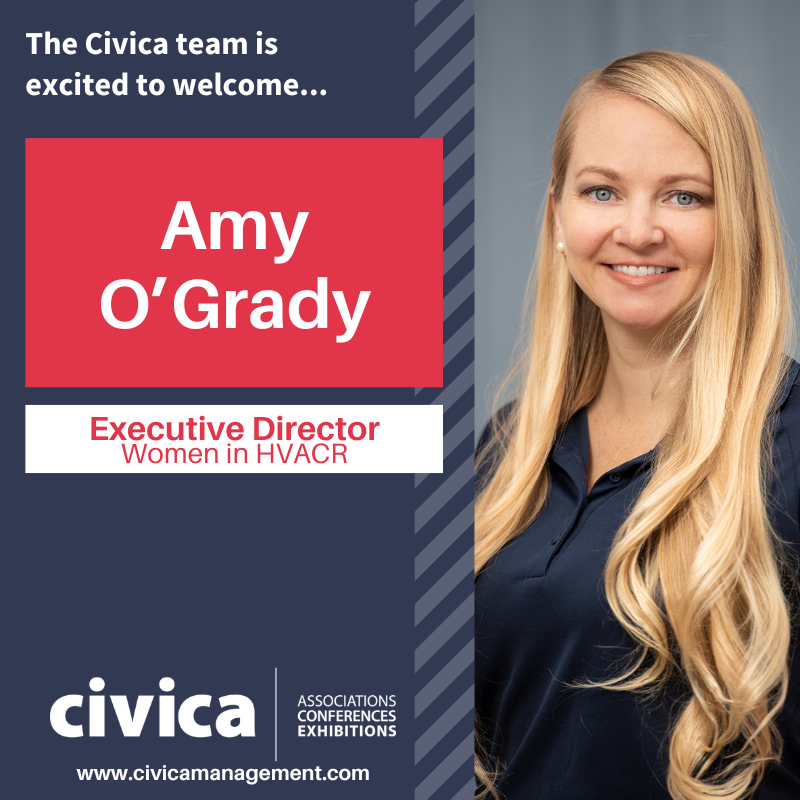 We are thrilled to welcome Amy O'Grady to the Civica team! Amy joins us as our newest team member, bringing her expertise and passion as the Executive Director for Women in HVACR. We can't wait to see the incredible contributions she'll bring to our team!