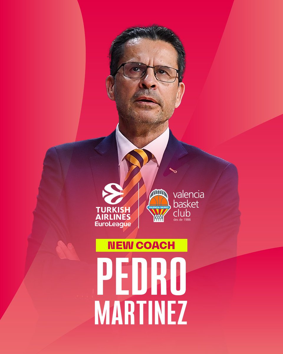 Start of a new era in @valenciabasket ✍️ 

Pedro Martinez has just signed as the new head coach! 

#EveryGameMatters