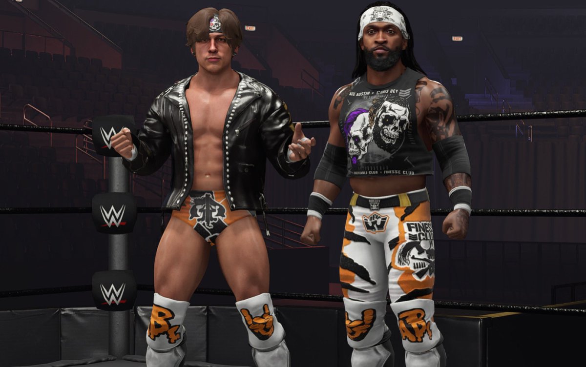 ABC (@The_Ace_Austin & @DashingChrisBey) is coming SOON to #WWE2K24 as part of the #GTEO2K project! Collab with @deanoh1990 & @kaaalua Follow the group page @GTEO2K for more content!