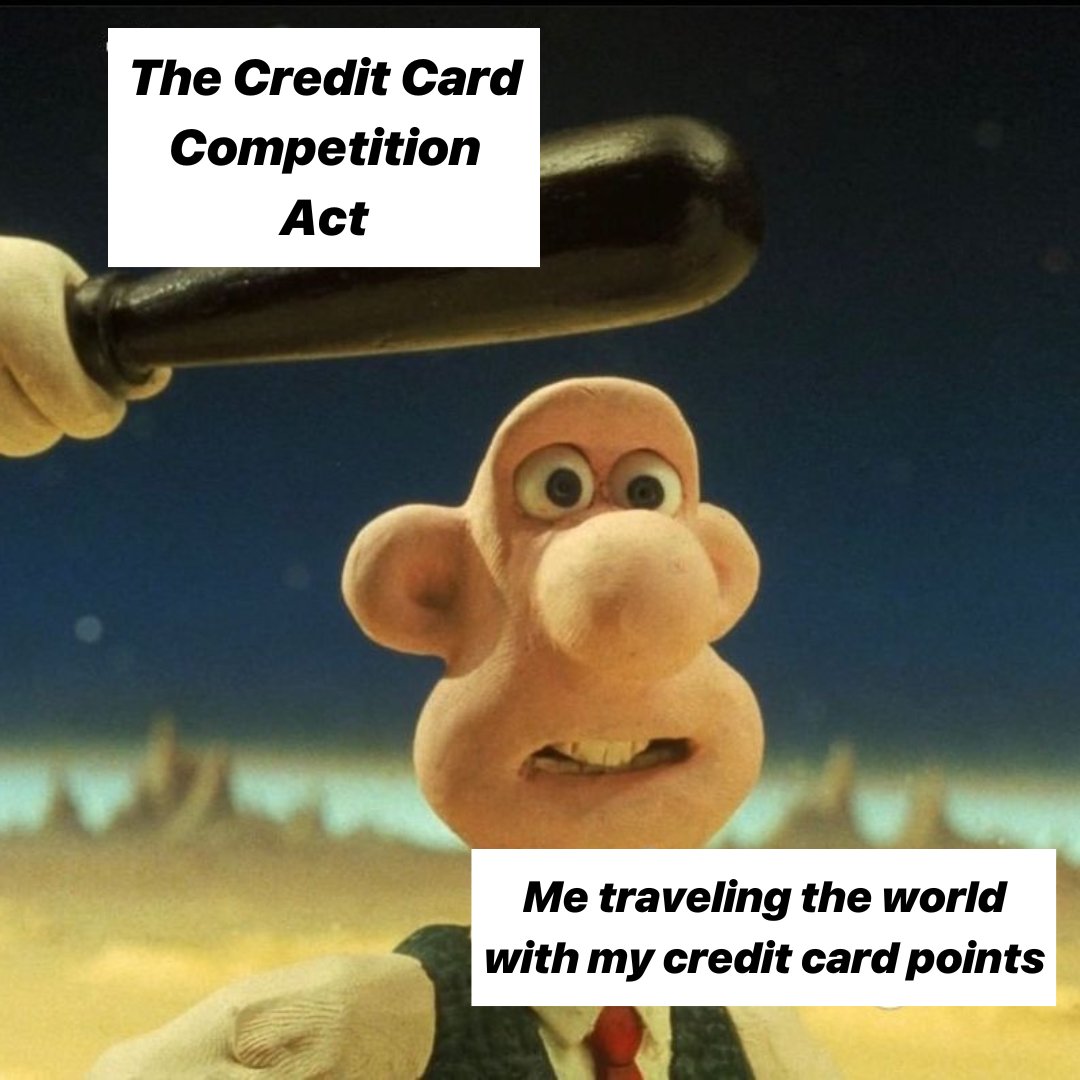 thepointsguy's tweet photo. If the Credit Card Competition Act is passed, it will devastate the future of credit card points, including cash back and travel rewards. Click the link to help protect your points. 👉 https://t.co/JFUdZEm8Cz https://t.co/yPFMAfaQBw