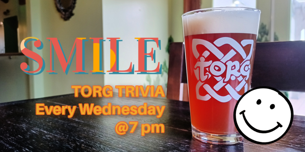 Hey! It's Trivia Day at Torg. That's got to make you smile! See you in the taproom!
#torgtrivia #trivia #pubquiz #taproomtrivia #mntaproom #taproomlife #springlakeparkmn