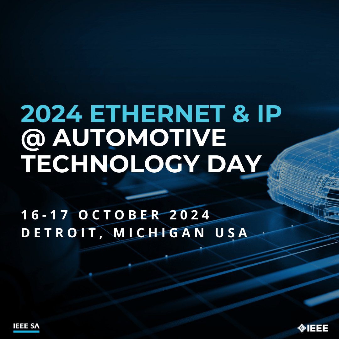 ATTENTION EXHIBITORS AND SPONSORS! Incredible opportunities await at the 2024 IEEE SA Ethernet & IP @ Automotive Technology Day. Discover packages to suit various budgets and showcase your brand to a diverse audience. Don't miss out—secure your spot today! ieeesa.io/3VrgB39