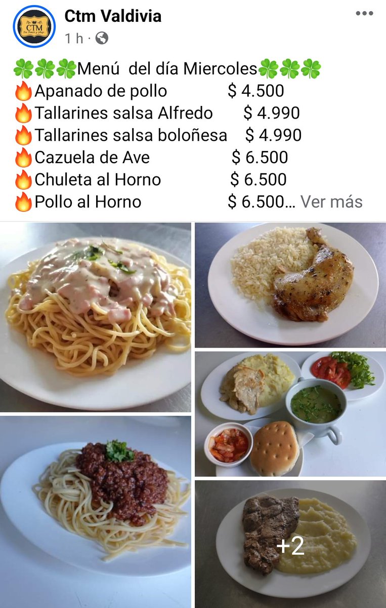 Con Tomate y Mayo en Beuchef 637 ofrece todos los días diferentes opciones de menú, todos incluyen consomé #valdiviacl