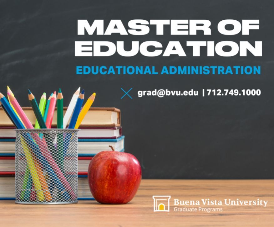 Join us for two informational sessions on the new <a href="/BuenaVistaUniv/">Buena Vista University</a> master's program for educators aspiring to be administrators! Sessions on May 29 at 4:30 CST and June 7 at noon CST via Zoom. Learn more at tinyurl.com/BeaversLead #Educators #LeadershipDevelopment
